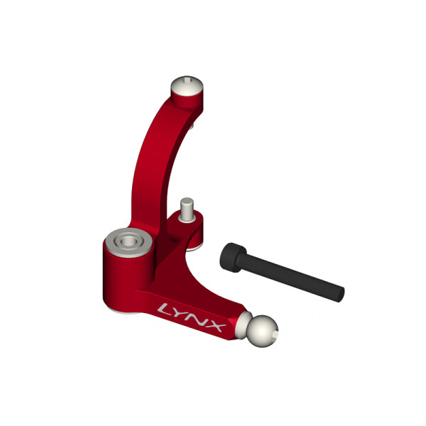 LX0614 - GOBLIN 500/570 - Precision Tail Bell Crank Lever - Red Devil Edition