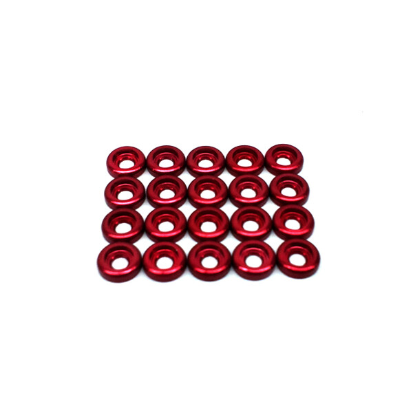 LX0221 - Frame C Washer M2,5 - Red - 20pcs