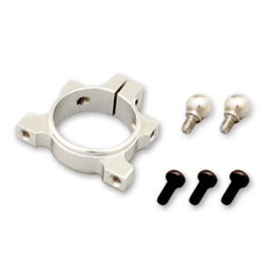 Metal tail boom brace clamp (Silver)