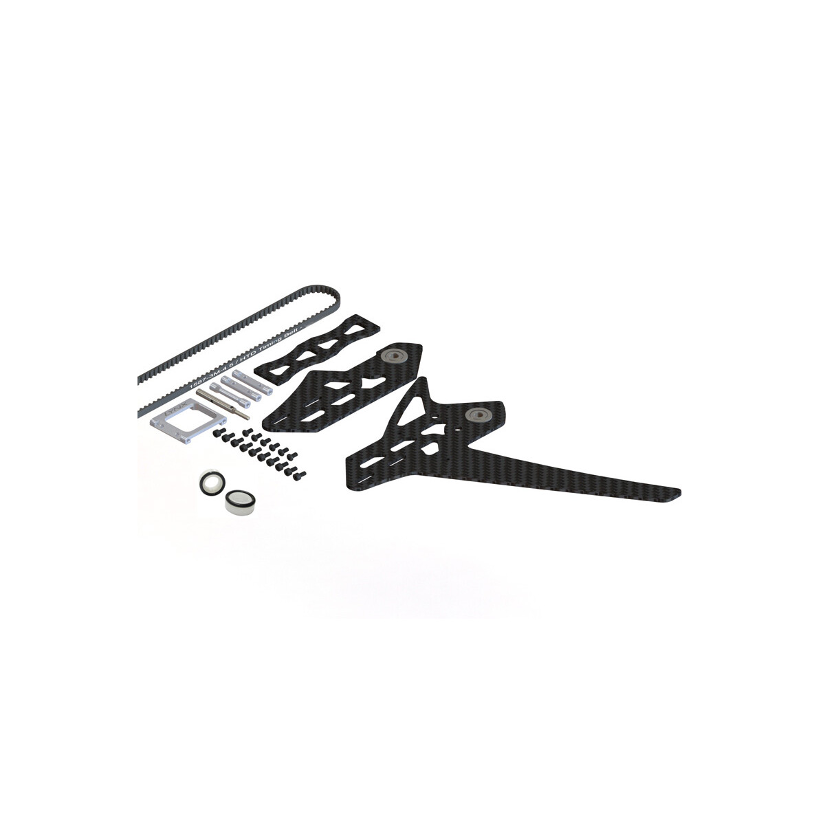 LX0884 - GOBLIN 500 - 550 Stretch Tail Kit - Silver