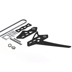 LX0884 - GOBLIN 500 - 550 Stretch Tail Kit - Silver