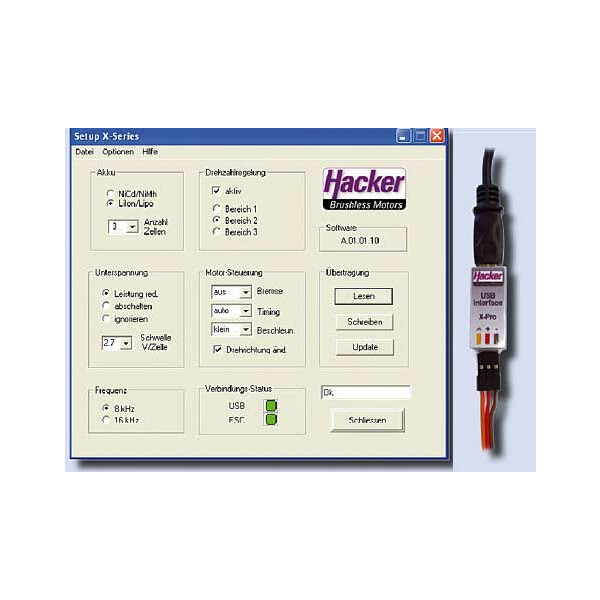 USB Programmier-Adapter für X-Pro Regler