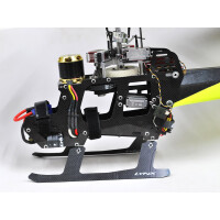 LX1119 - GOBLIN 570 - Ultra Landing Gear - Black - Carbon Skid