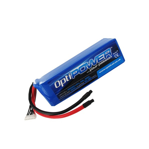 OptiPower Lipo Cell Battery 3500mAh 6S 35C