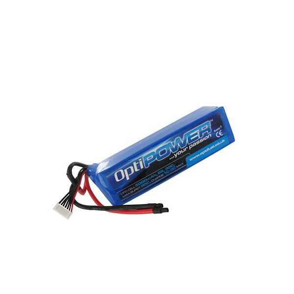 Opti Power Lipo Cell Battery 5000mAh 6S 30C 80C