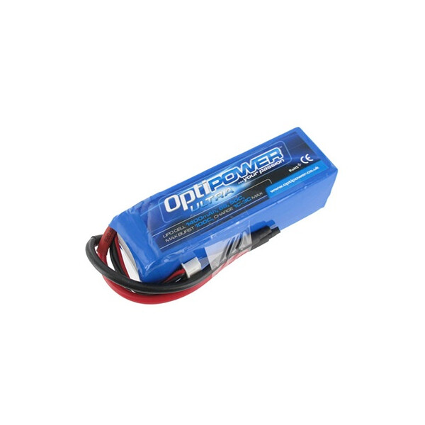 OptiPower Ultra 50C Lipo Cell Battery 1400mAh 6S 50C