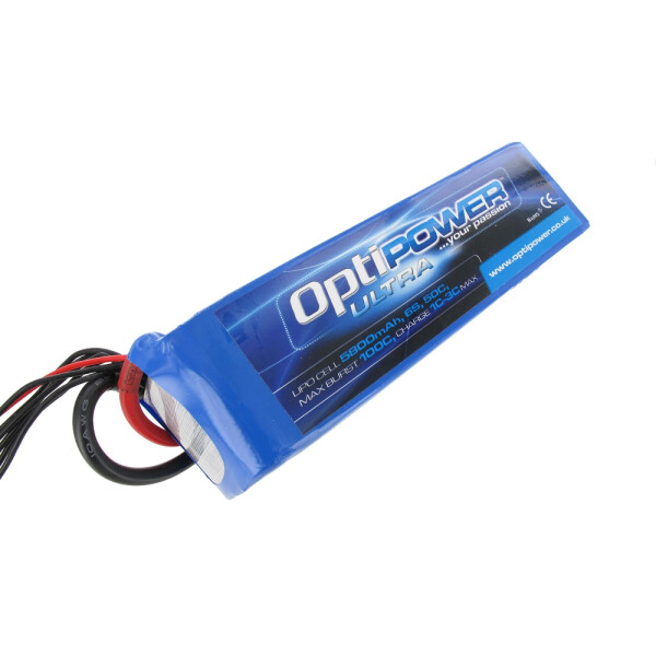 OptiPower Ultra 50C Lipo Cell Battery 5800mAh 6S 50C