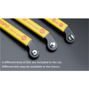 Thin offset hex wrench set