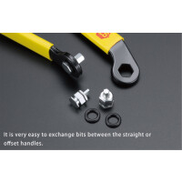 Thin offset hex wrench set