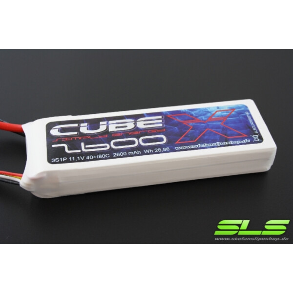 SLS X-CUBE 2600mAh 3S1P 11,1V 40C/80C