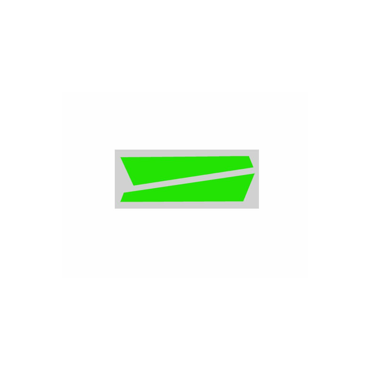 OXY3 - Vertical Fin Sticker Green