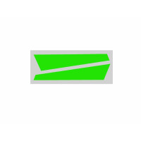 OXY3 - Vertical Fin Sticker Green