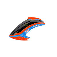 Haube LOGO 600 SX V3, neon-orange/blau