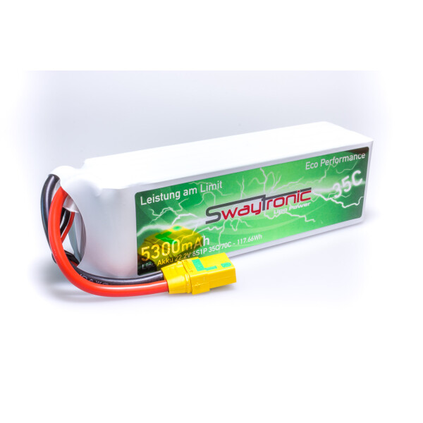 SWAYTRONIC LiPo 6S 22.2V 5300mAh 35C/70C XT90S