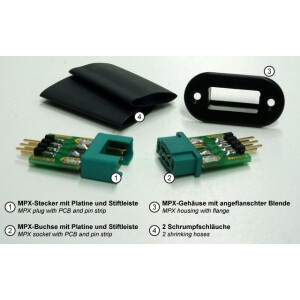 MPX-Steckverbinder mit Stiftleiste, Stecker & Buchse